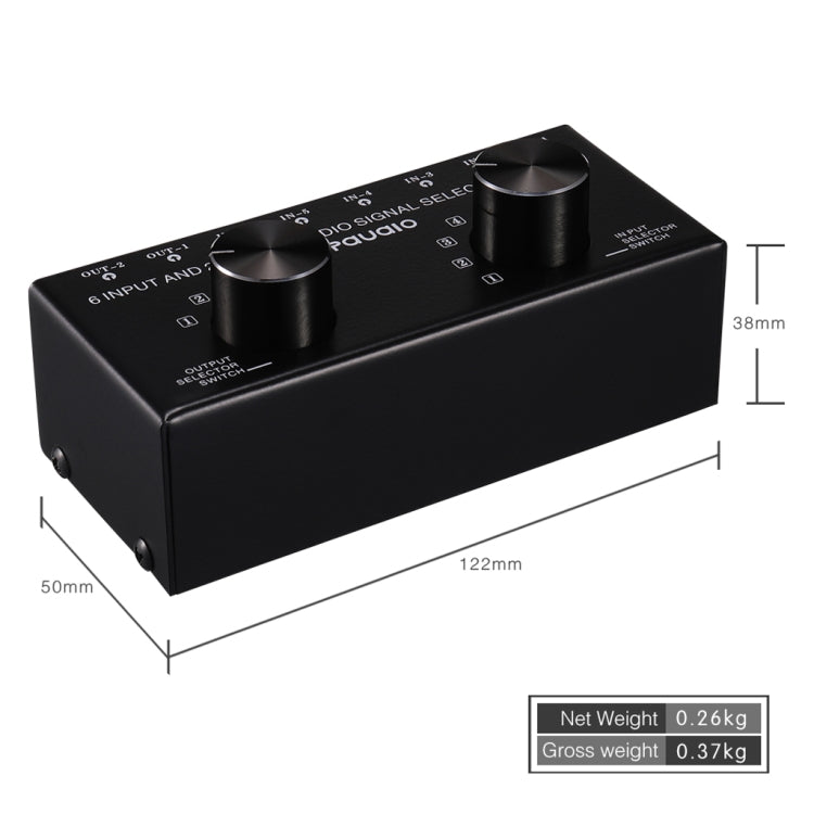 B026 6 Input 2 Output Or 2 Input 6 Output Audio Signal Source Selection Switcher RCA Port - Consumer Electronics by buy2fix | Online Shopping UK | buy2fix