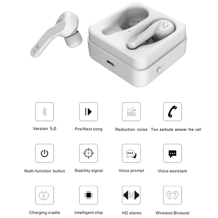 T88 Mini Touch Control Hifi Wireless Bluetooth Earphones TWS Wireless Earbuds with Charger Box(Black) - TWS Earphone by buy2fix | Online Shopping UK | buy2fix