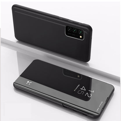 For Huawei P40 Pro  Plated Mirror Horizontal Flip Leather Case with Holder(Black) - Huawei Cases by buy2fix | Online Shopping UK | buy2fix