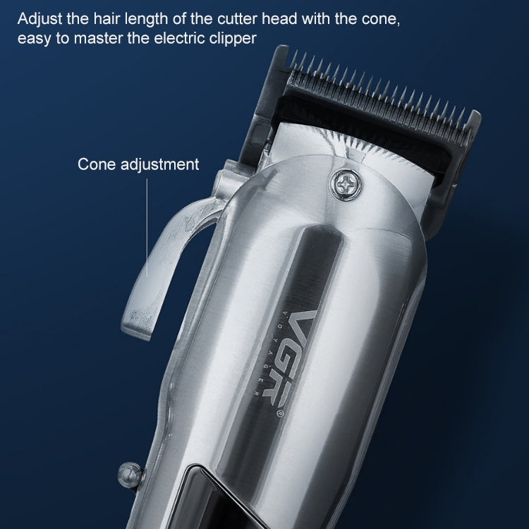 VGR V-278 10W USB Metal Electric Hair Clipper with LED Digital Display(Silver) - Hair Trimmer by VGR | Online Shopping UK | buy2fix