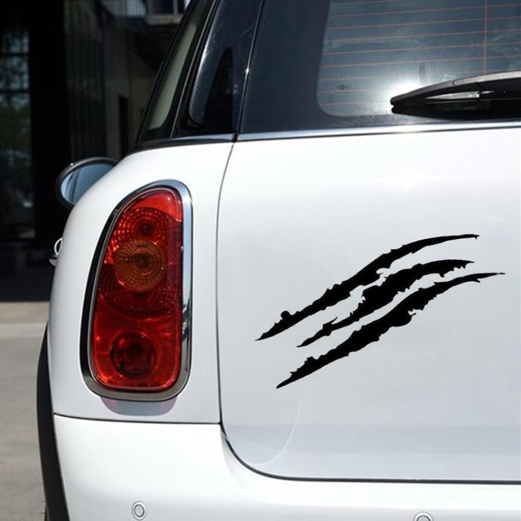 2 PCS Reflective Car Sticker Monster Scratch Stripe Claw Marks Car Auto Headlight Decoration Vinyl Decal Car Stickers, Size:40X12cm (White) - In Car by buy2fix | Online Shopping UK | buy2fix