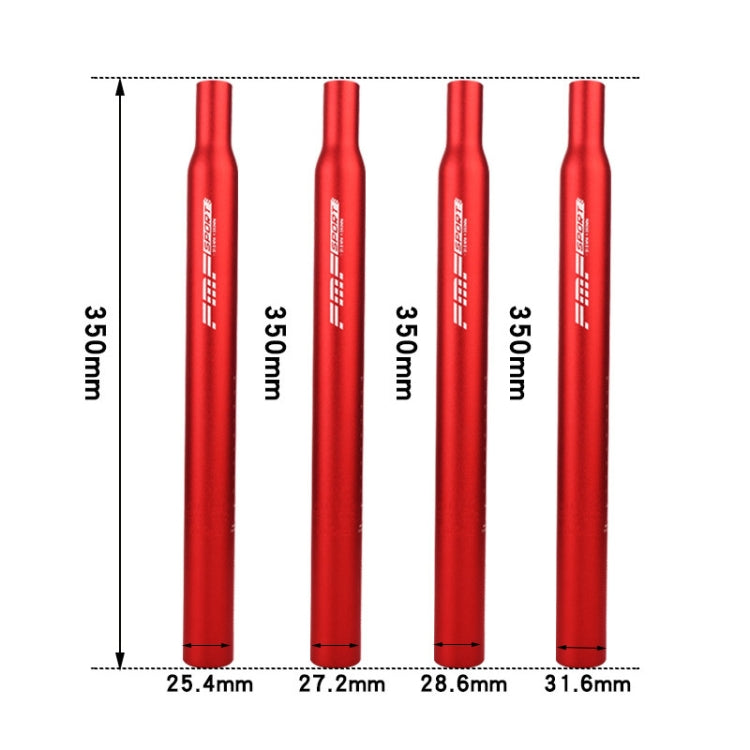 FMFXTR Aluminum Alloy Mountain Bike Extended Seat Post, Specification:28.6x350mm(Red) - Outdoor & Sports by FMFXTR | Online Shopping UK | buy2fix