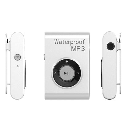 C26 IPX8 Waterproof Swimming Diving Sports MP3 Music Player with Clip & Earphone, Support FM, Memory:8GB(White) - Consumer Electronics by buy2fix | Online Shopping UK | buy2fix