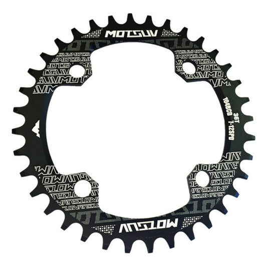 MOTSUV Narrow Wide Chainring MTB  Bicycle 104BCD Tooth Plate Parts(Black) - Outdoor & Sports by buy2fix | Online Shopping UK | buy2fix