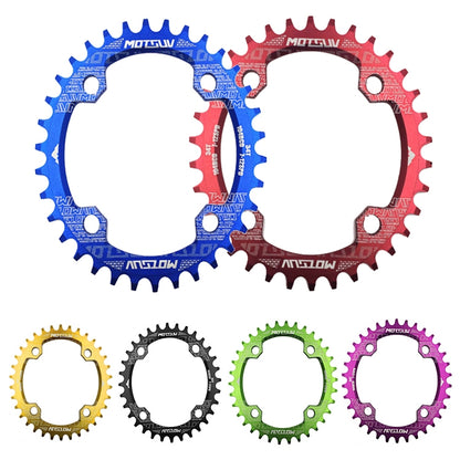 MOTSUV Narrow Wide Chainring MTB  Bicycle 104BCD Tooth Plate Parts(Red) - Bicycle Brake Parts by MOTSUV | Online Shopping UK | buy2fix