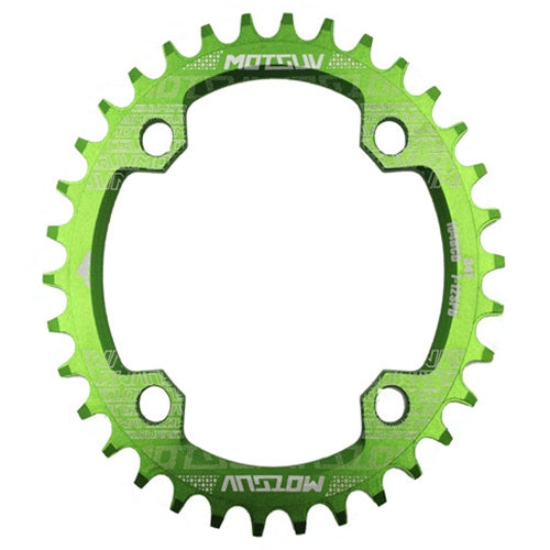 MOTSUV Narrow Wide Chainring MTB  Bicycle 104BCD Tooth Plate Parts(Green) - Outdoor & Sports by buy2fix | Online Shopping UK | buy2fix