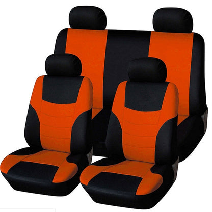 Universal Car Seat Cover Personality Stitching Automotive Chairs Protective Sleeve Cloth Automobile Seats Covers(Orange) - Seat Accessories by buy2fix | Online Shopping UK | buy2fix