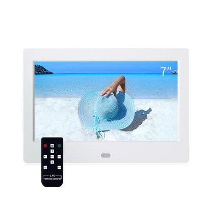 DPF-706-2.4G 7 inch Digital Photo Frame LED Wall Mounted Advertising Machine, Plug:AU Plug(White) - Consumer Electronics by buy2fix | Online Shopping UK | buy2fix