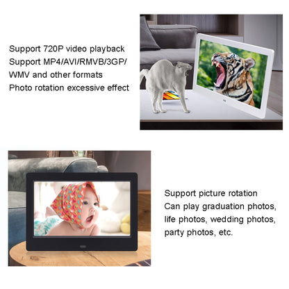 DPF-706 7 inch Digital Photo Frame LED Wall Mounted Advertising Machine, Plug:US Plug(Black) - Consumer Electronics by buy2fix | Online Shopping UK | buy2fix