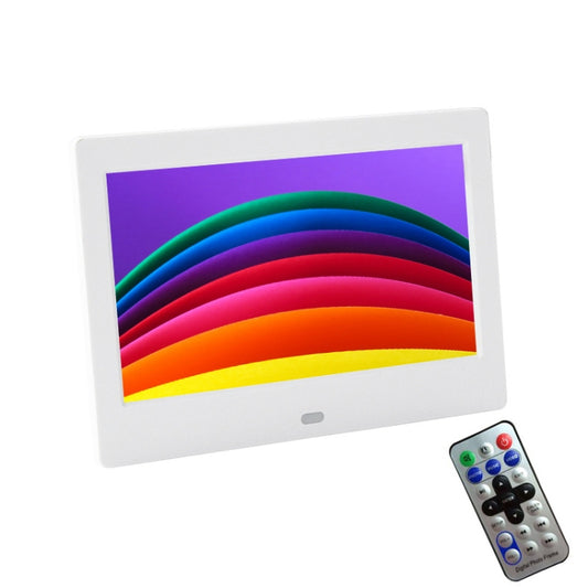 DPF-706 7 inch Digital Photo Frame LED Wall Mounted Advertising Machine, Plug:AU Plug(White) - Consumer Electronics by buy2fix | Online Shopping UK | buy2fix