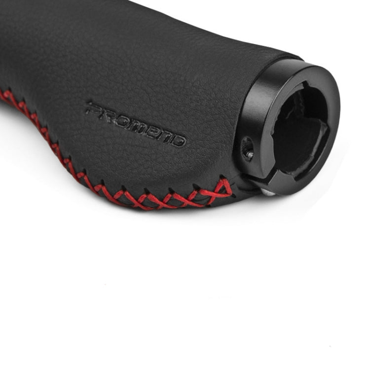 PROMEND Mountain Bicycle Sponge Leather Anti-Skid Grip Ergonomic Handle(Black red line) - Outdoor & Sports by PROMEND | Online Shopping UK | buy2fix