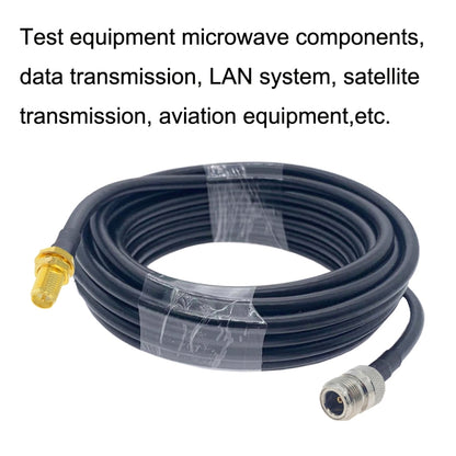 RP-SMA Female to N Female RG58 Coaxial Adapter Cable, Cable Length:0.5m - Connectors by buy2fix | Online Shopping UK | buy2fix