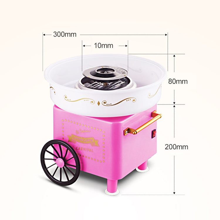 Retro Trolley Mini Cotton Candy Machine, Specification:U.S. Regulations 110 V(Pink) - Home & Garden by buy2fix | Online Shopping UK | buy2fix