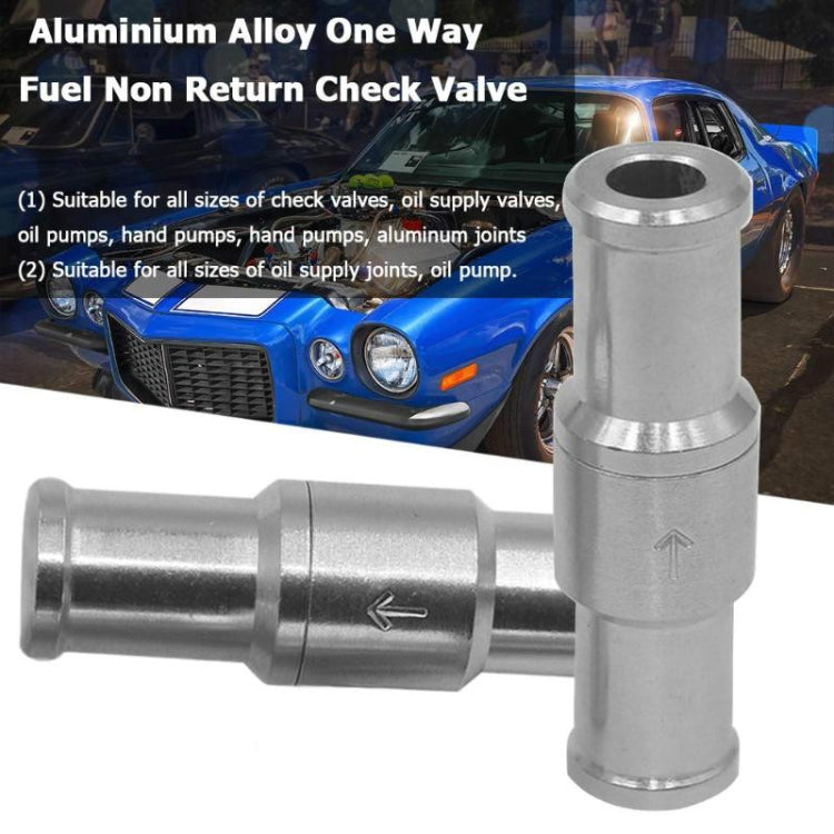 Car Aluminum Alloy Gasoline Fuel Check Valve, Size:M8(Silver) - In Car by buy2fix | Online Shopping UK | buy2fix