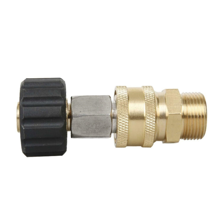 Pressure Washer Accessories Quick Connect Car Wash Water Hose Quick Connection, Typle:15-3/8 Male + 14-3/8 Female - Car Washer & Accessories by buy2fix | Online Shopping UK | buy2fix