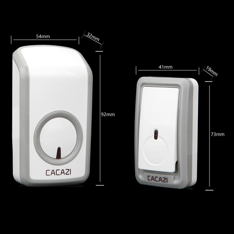 CACAZI W-899 Smart Home Wireless Doorbell Remote Control Doorbell, Style:EU Plug - Wireless Doorbell by CACAZI | Online Shopping UK | buy2fix