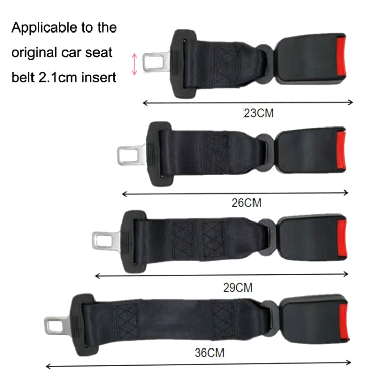 2 PCS Child And Pregnant Woman Car Seat Belt Extender, Length:26cm(Black) - In Car by buy2fix | Online Shopping UK | buy2fix