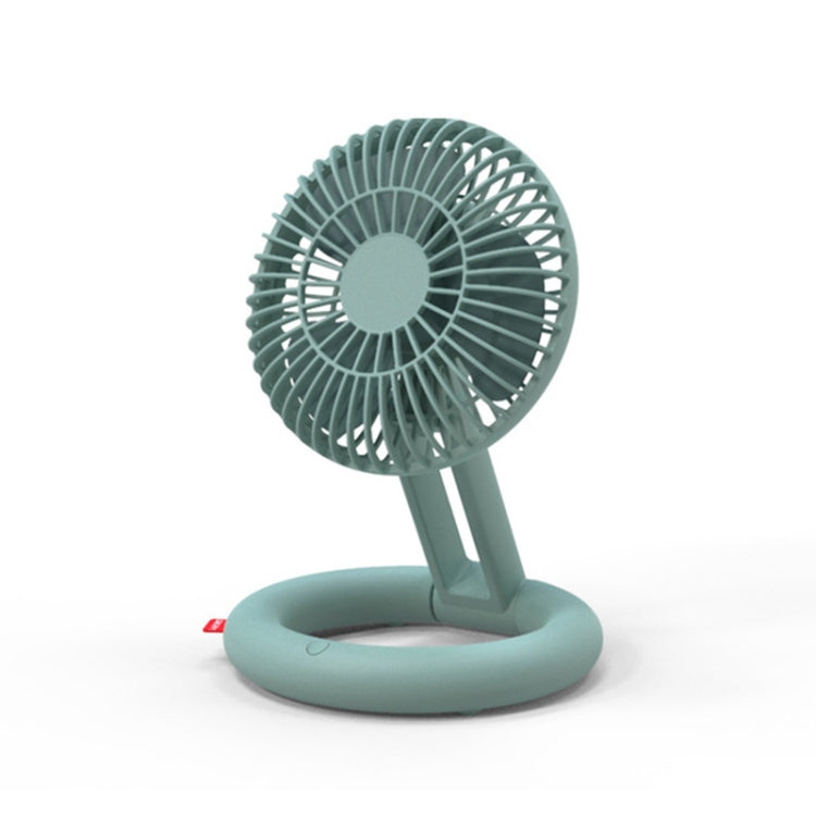 Desktop Folding Fan USB Charging Circulation Fan Mini Handheld Portable Laying Fan(Green) - Consumer Electronics by buy2fix | Online Shopping UK | buy2fix