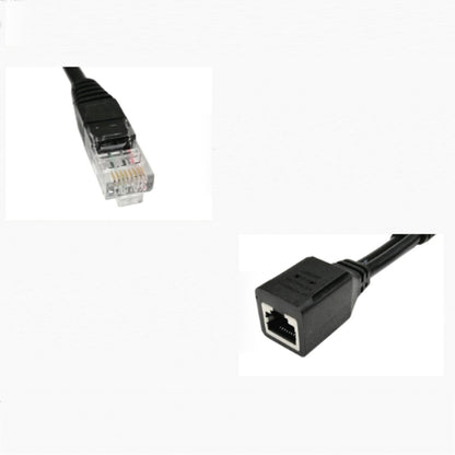 2 Sets RJ45 Network Signal Splitter Upoe Separation Cable, Style:U-02 3 Crystal Heads + 1 Female - Lan Cable and Tools by buy2fix | Online Shopping UK | buy2fix