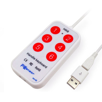 HK-6 Android Version 6 Keys Custom PS Shortcut Keys Medical USB Keypad, Cable Length: 2m - Wired Keyboard by buy2fix | Online Shopping UK | buy2fix