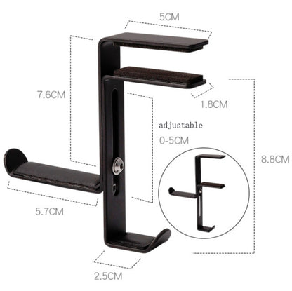 Headphones Racks Desktop Hooks Bookshelves Headset Racks(Upgrade B Gray) - Headset Stand by buy2fix | Online Shopping UK | buy2fix