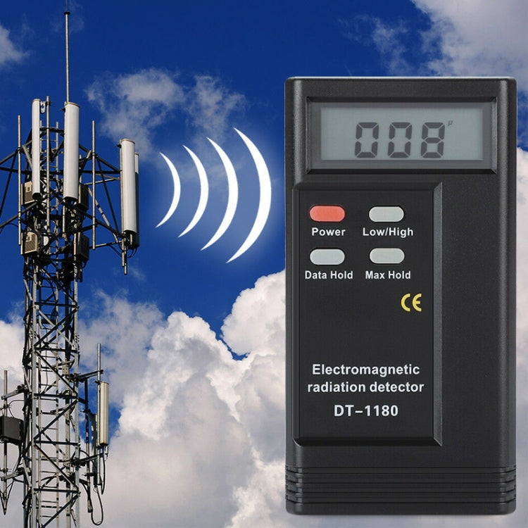 DT-1180 Electromagnetic Radiation Detector Measuring Range 50-1999V/M Electromagnetic Wave Radiation Protection Detector - Consumer Electronics by buy2fix | Online Shopping UK | buy2fix