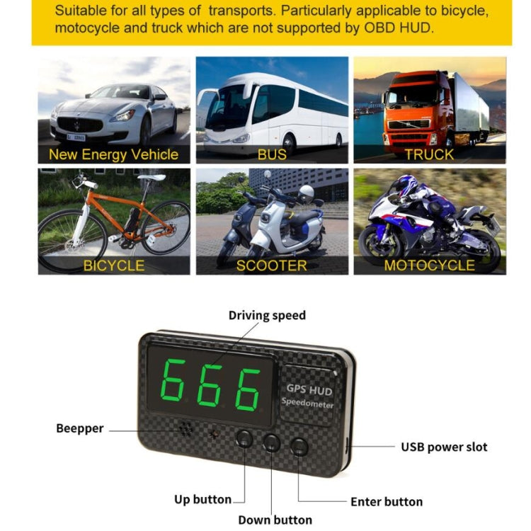 Kingneed C60S 3inch Car HUD Head-up Display Car Universal GPS Satellite Speedometer Speeding Alarm Speeding Alarm / GPS Satellite Speed Measurement(Black) - Head Up Display System by Kingneed | Online Shopping UK | buy2fix