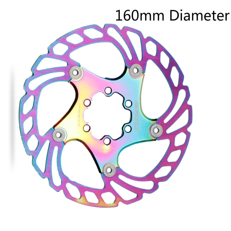 IIIPRO Floating Disc Road Mountain Bike Six Nail Disc Brake Disc, Size:160mm(Colorful) - Outdoor & Sports by IIIPRO | Online Shopping UK | buy2fix