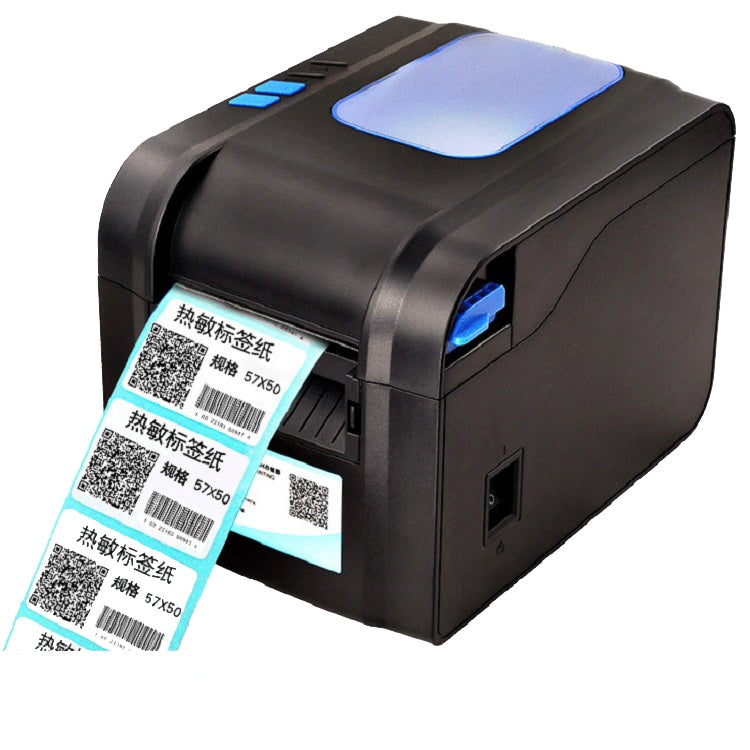 Xprinter XP-370B Barcode Printer Self-adhesive QR Code Printer Label Clothing Tag Thermal Ticket Machine(US Plug) - Consumer Electronics by Xprinter | Online Shopping UK | buy2fix