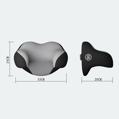 U-shaped Car Headrest Car Memory Foam Neck Pillow(Apricot Black) - Seat Accessories by buy2fix | Online Shopping UK | buy2fix