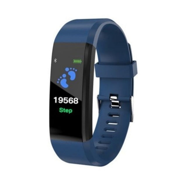 ID115 0.96 inch OLED Screen Smart Watch Wristband Pedometer Sport Fitness Tracker Bracelet(Blue) - Smart Wear by buy2fix | Online Shopping UK | buy2fix