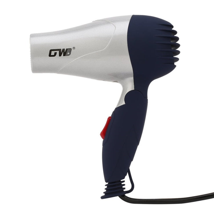 GW-555 220V Portable Mini Hair Blower Foldable Traveller Household Electric Hair Dryer(Silver) - Home & Garden by buy2fix | Online Shopping UK | buy2fix