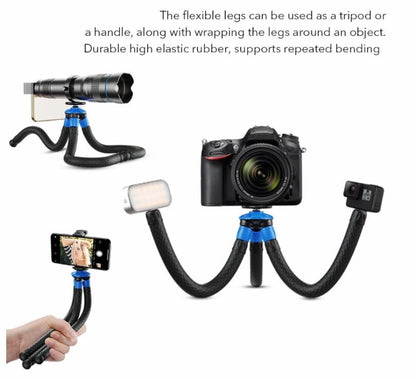 APEXEL APL-JJ07 Portable Hose Octopus Mini Mobile Phone Gopro Camera Selfie Live Stand(Blue Black) - Consumer Electronics by APEXEL | Online Shopping UK | buy2fix