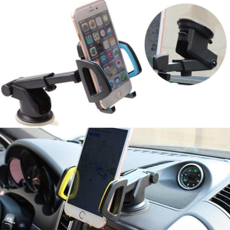 Car Phone Holder Car Air Outlet Mobile Phone Holder Suction Cup Navigation Instrument Panel General, Style:2 in 1(Blue) - Car Holders by buy2fix | Online Shopping UK | buy2fix