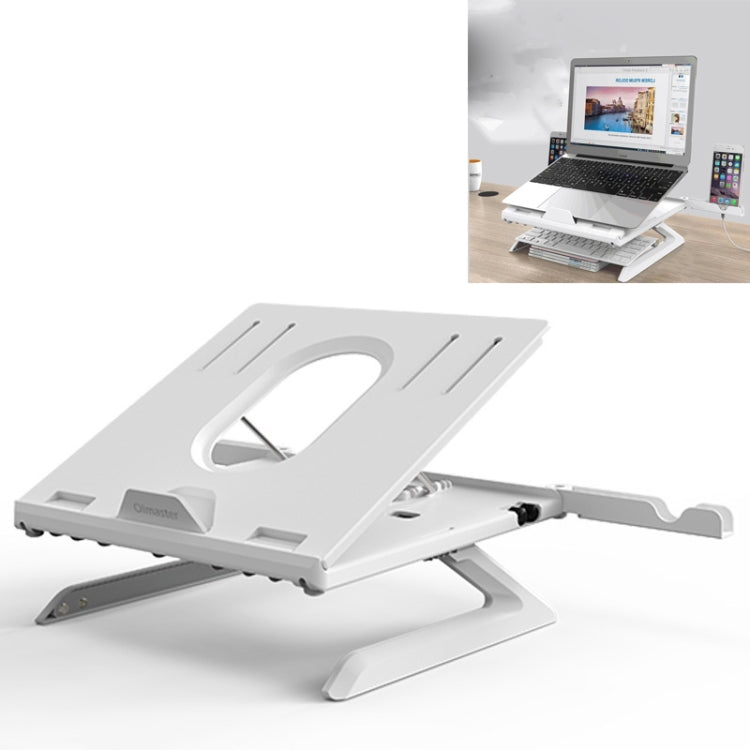 Multifunctional Folding Notebook Stand Monitor Increase Rack, Colour: Tripod (White) - Computer & Networking by buy2fix | Online Shopping UK | buy2fix