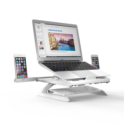 Multifunctional Folding Notebook Stand Monitor Increase Rack, Colour: Tripod (White) - Computer & Networking by buy2fix | Online Shopping UK | buy2fix