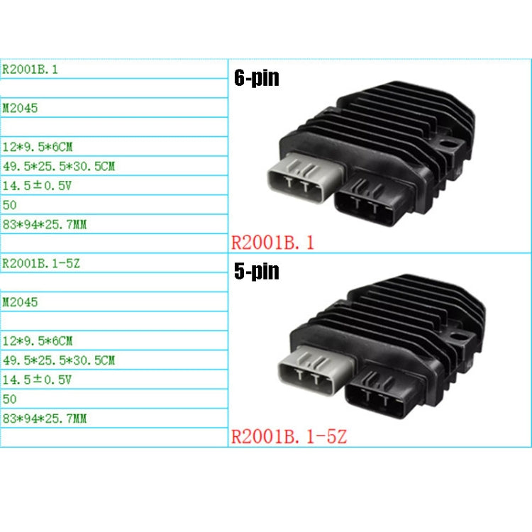2001B.1 Motorcycle Rectifier For Can-Am Commander 1000 RHINO700/YXR700, Style:5-pin - In Car by buy2fix | Online Shopping UK | buy2fix