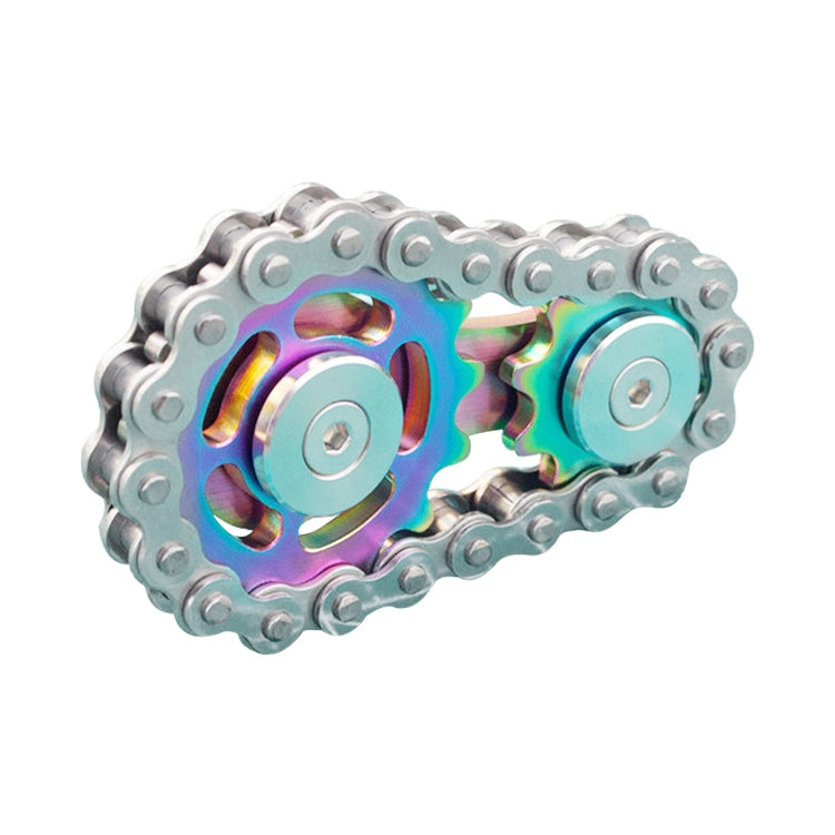 Chain Gyro Fingertip Gyro EDC Metal Toy Gear Sprocket Flywheel, Colour: Rainbow Colors - Spinning Toys by buy2fix | Online Shopping UK | buy2fix