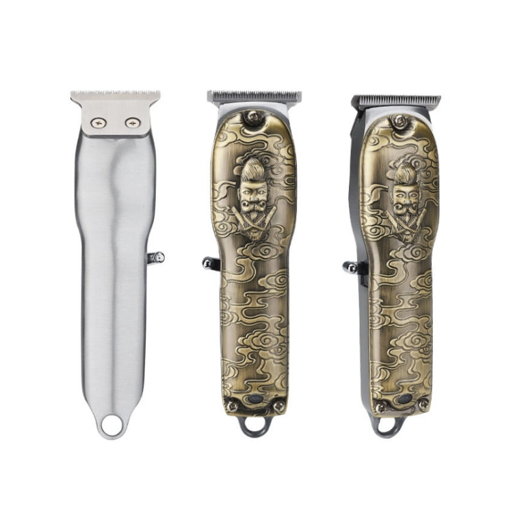 Vintage Bronze Engraving Gentleman Head Metal Body Clipper(JM-1015) - Hair Trimmer by buy2fix | Online Shopping UK | buy2fix