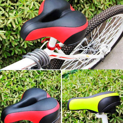 Reflective Seat Bicycle Seat Bicycle Saddle Seat(Black Green) - Outdoor & Sports by buy2fix | Online Shopping UK | buy2fix