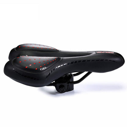 YAFEE YF-1034-4 Silicone Seat Cushion Mountain Bike Saddle Bicycle Elastic Cushion Bicycle Seat(Black) - Outdoor & Sports by YAFEE | Online Shopping UK | buy2fix