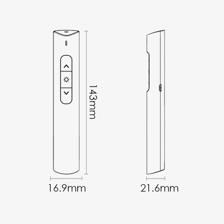 Deli 2.4G Flip Pen Business Presentation Remote Control Pen, Model: 2801G White (Green Light) -  by Deli | Online Shopping UK | buy2fix