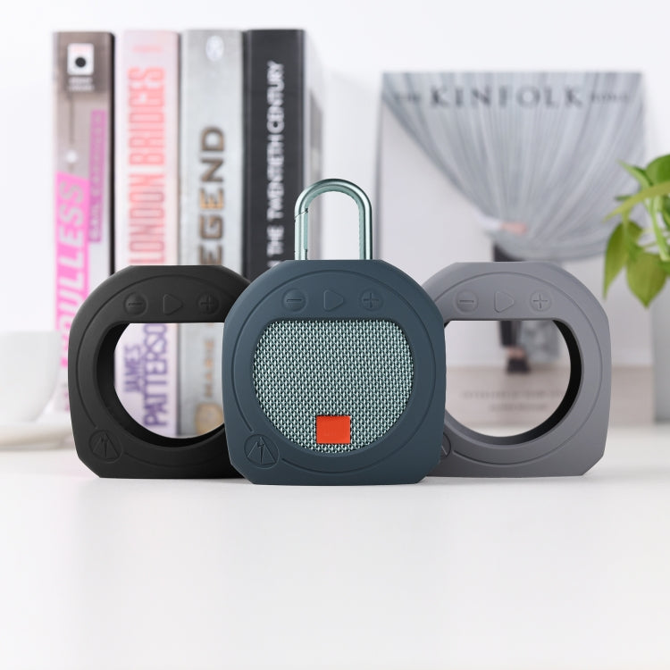 Silicone Bluetooth Speaker Protective Cover Anti-Fall Storage Cover for JBL Clip 3(Medium Gray) - Protective Case by buy2fix | Online Shopping UK | buy2fix