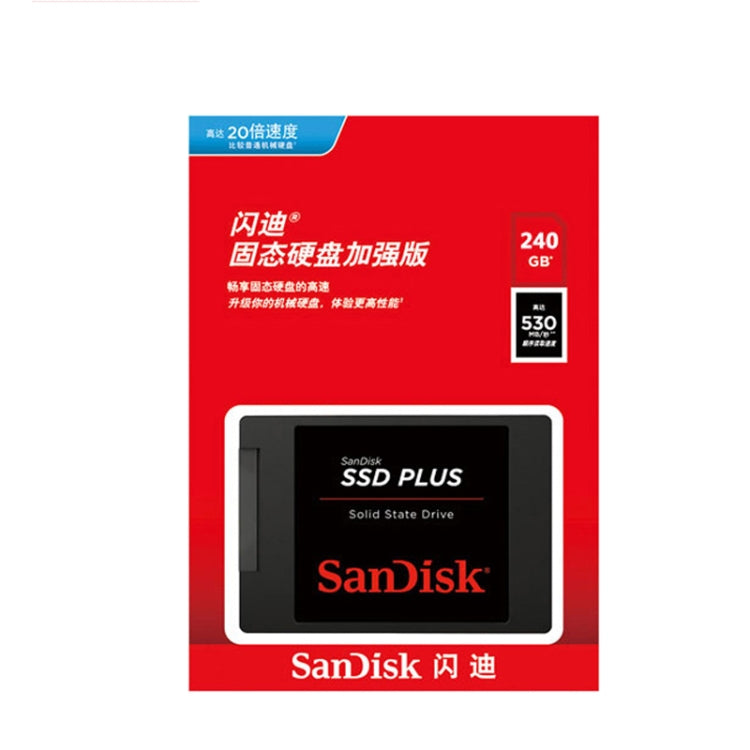 SanDisk SDSSDA 2.5 inch Notebook SATA3 Desktop Computer Solid State Drive, Capacity: 480GB - External Solid State Drives by SanDisk | Online Shopping UK | buy2fix