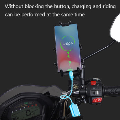 Motorcycle Multi-Function Mobile Phone Holder Adjustable Universal Locomotive Riding Anti-Shake Fixed Equipment(All-rounder U-shape) - Holder by buy2fix | Online Shopping UK | buy2fix