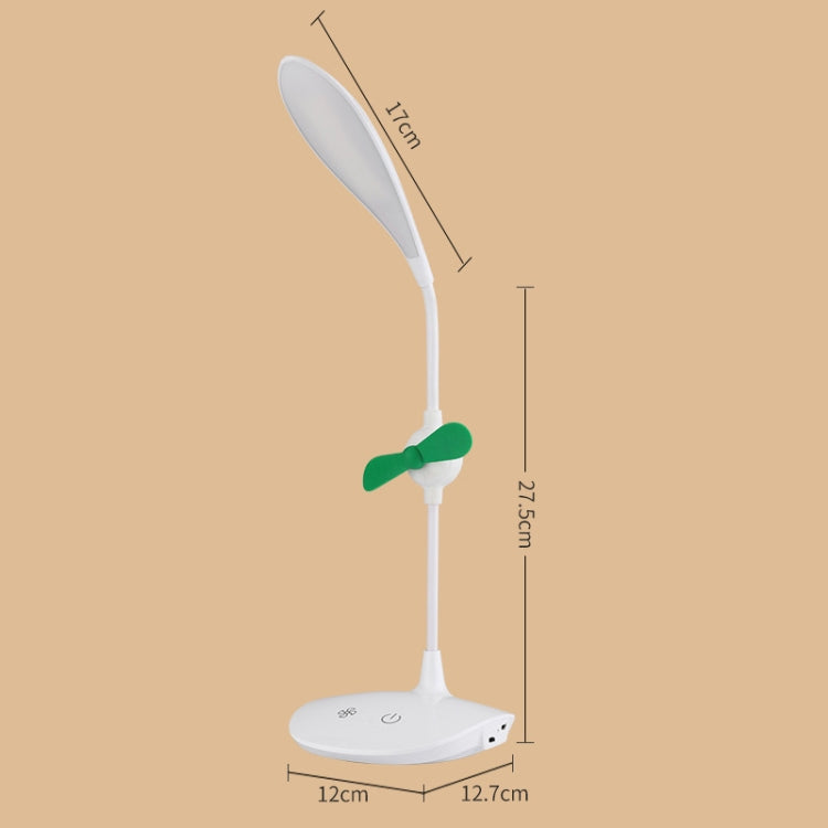 WS-8010 LED Fan Desk Lamp Bedside Desk USB Folding Desk Lamp, Colour: Water Drop -  by buy2fix | Online Shopping UK | buy2fix