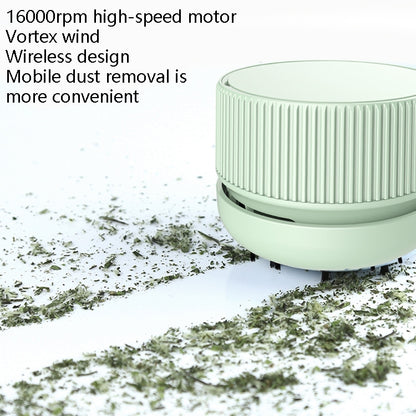 Portable Handheld Desktop Vacuum Cleaner Home Office Wireless Mini Car Cleaner, Colour: Coral Powder Battery - Mini Vacuum Cleaner by buy2fix | Online Shopping UK | buy2fix