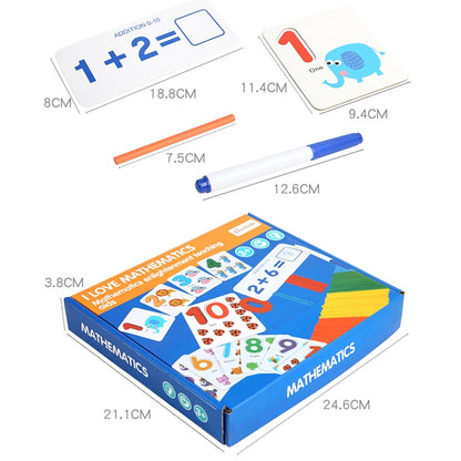 Mathematical Arithmetic Teaching Kids Early Education Wooden Children Toys - Math Toys by buy2fix | Online Shopping UK | buy2fix