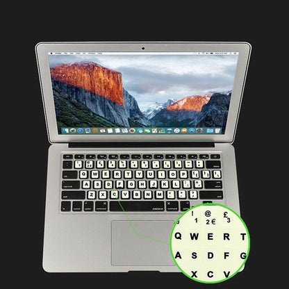 3 PCS Luminous Keyboard Stickers Notebook Desktop Computer Keyboard Stickers(Hebrew) - Silicone / Sticker by buy2fix | Online Shopping UK | buy2fix