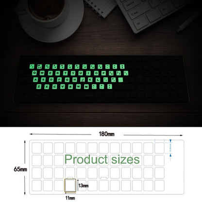 3 PCS Luminous Keyboard Stickers Notebook Desktop Computer Keyboard Stickers(English Arabic) - Silicone / Sticker by buy2fix | Online Shopping UK | buy2fix